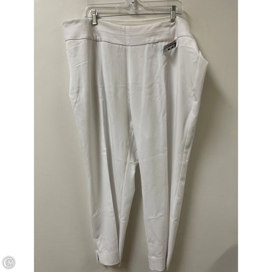 Pants Leggings By Investments In White, Size: 22