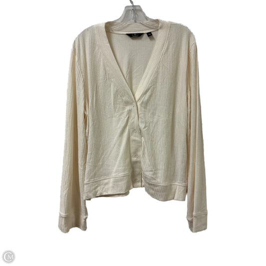 Sweater Cardigan By G By Giuliana In Cream, Size: L