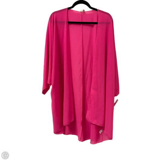Kimono By Clothes Mentor In Pink, Size: 3x