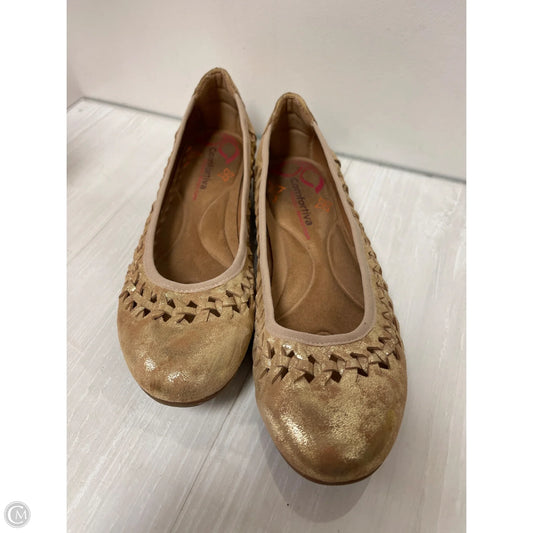 Shoes Flats By Comfortiva In Gold, Size: 11