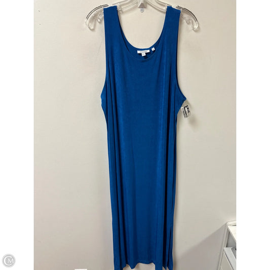 Dress Casual Maxi By Chicos In Blue, Size: 2x