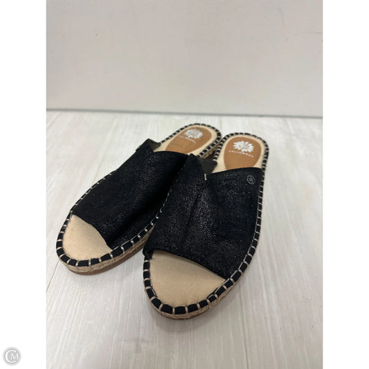 Sandals Flats By Yellow Box In Black, Size: 7.5
