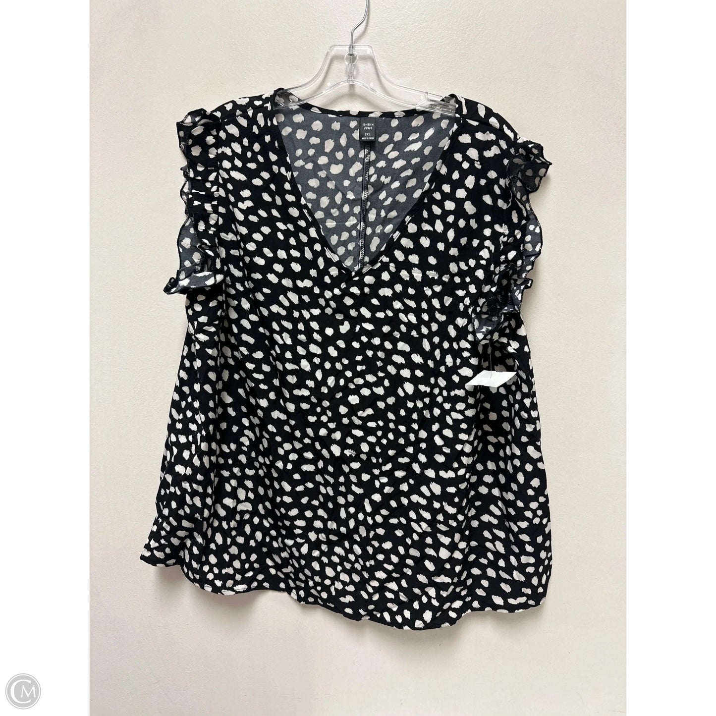 Top Sleeveless By Shein In Black, Size: 2x