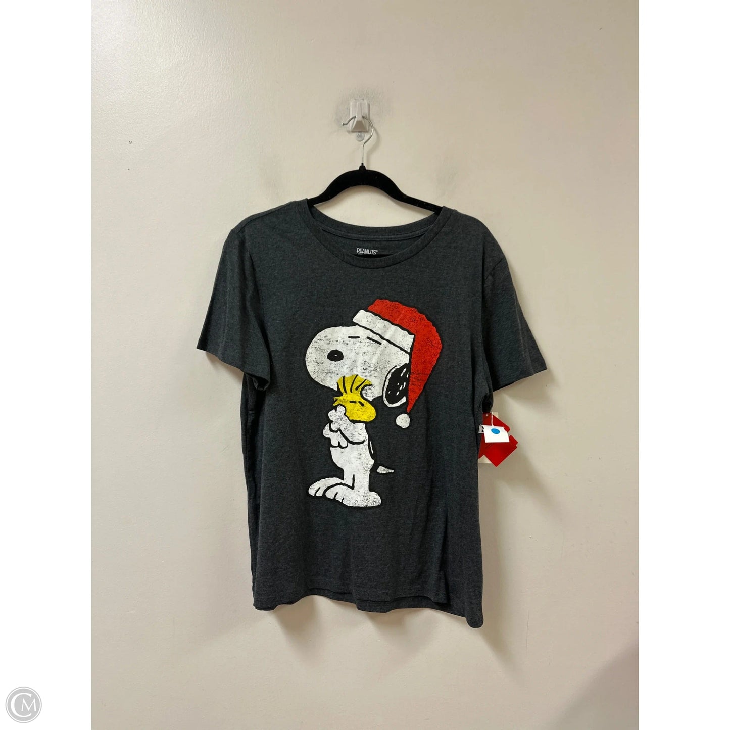 Top Short Sleeve By Clothes Mentor In Grey, Size: 1x