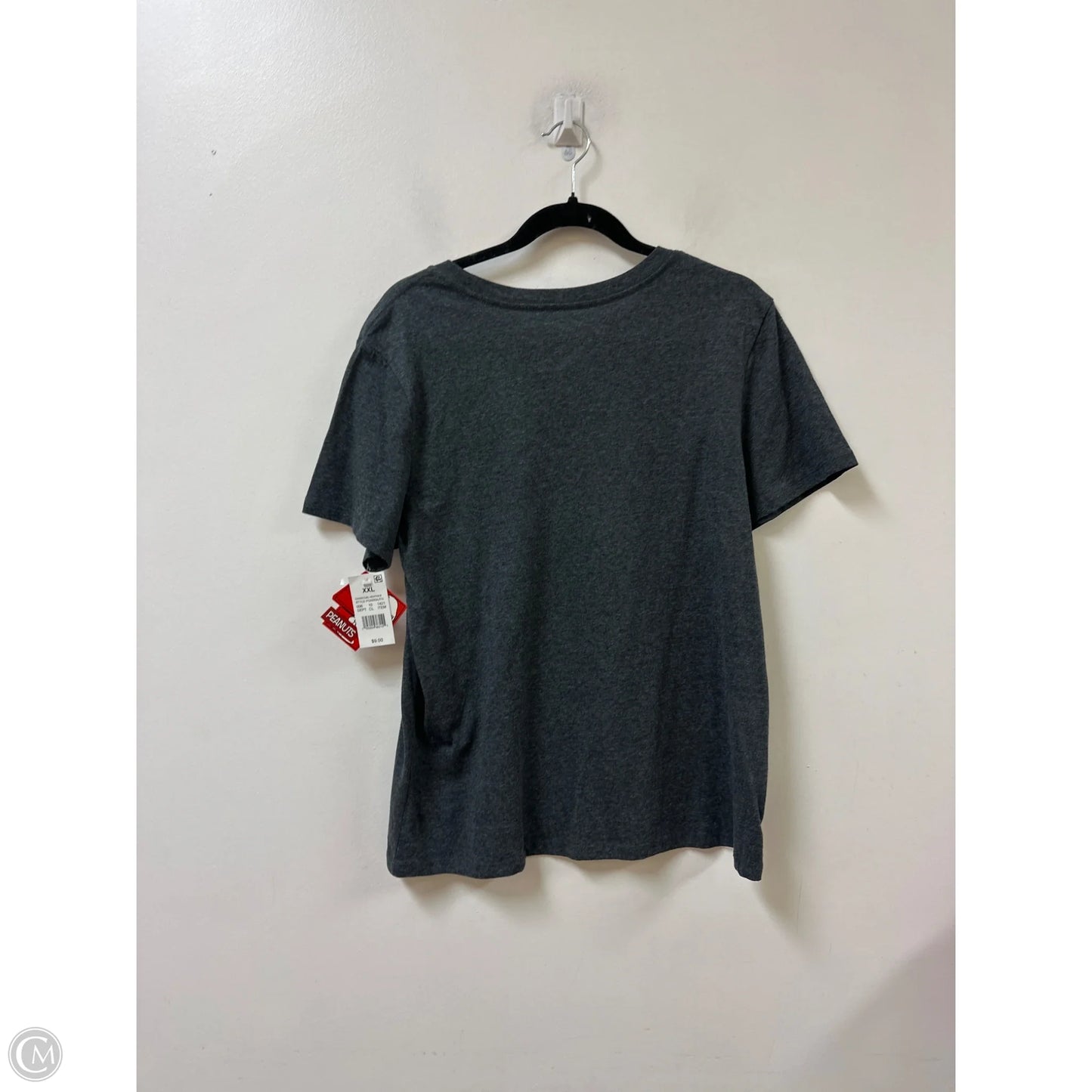 Top Short Sleeve By Clothes Mentor In Grey, Size: 1x