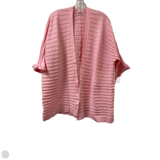 Sweater Cardigan By Clothes Mentor In Pink, Size: Xl