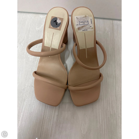 Sandals Heels Block By Dolce Vita In Cream, Size: 7