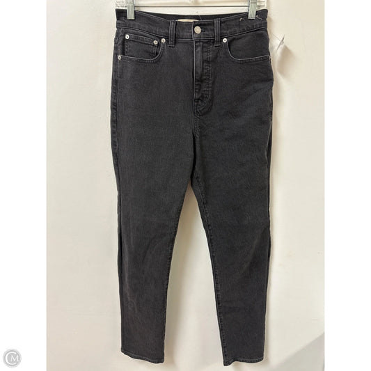 Jeans Skinny By Madewell In Black, Size: 4