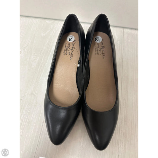 Shoes Heels Block By Kim Rogers In Black, Size: 8