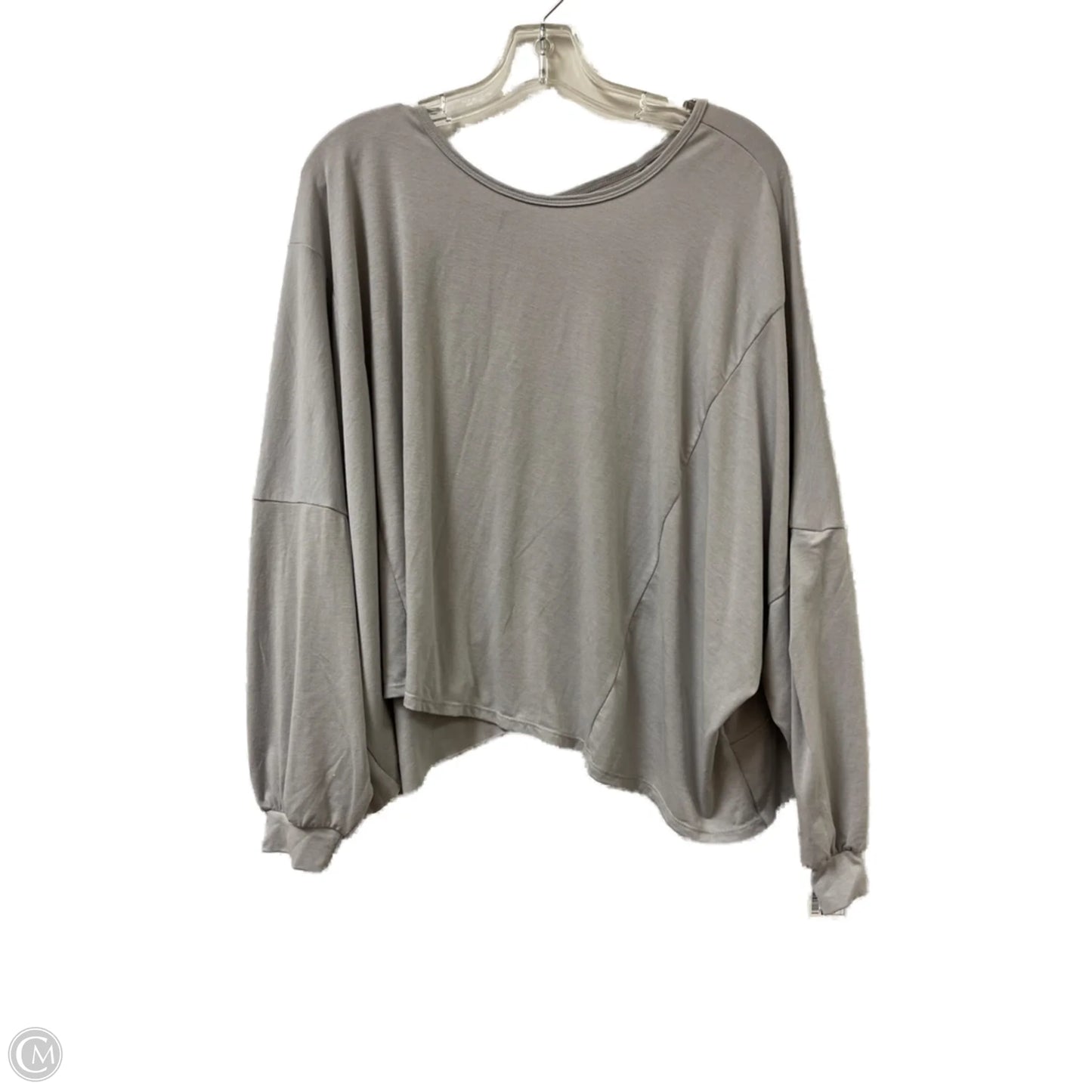 Top Long Sleeve By Clothes Mentor In Grey, Size: L