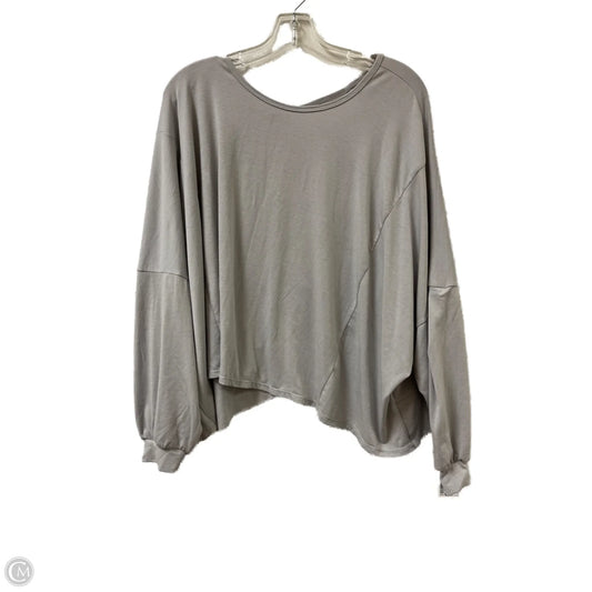 Top Long Sleeve By Clothes Mentor In Grey, Size: L