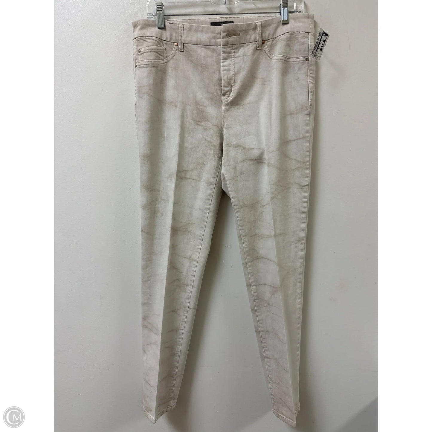 Jeans Skinny By Chicos In Cream, Size: 8