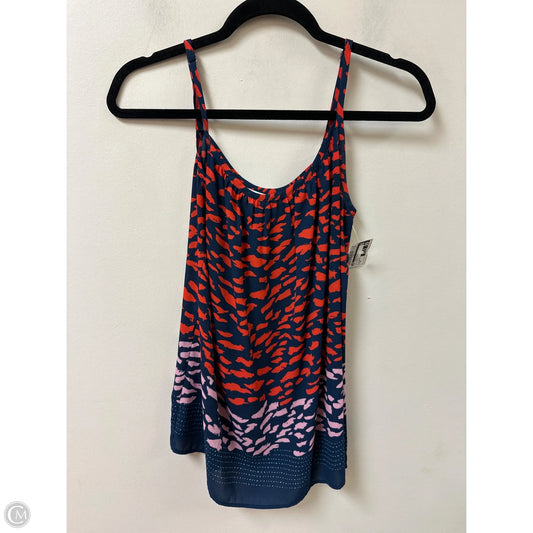 Top Sleeveless By Cabi In Blue & Red, Size: S
