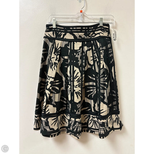 Skirt Designer By Diane Von Furstenberg In Black & Cream, Size: 6