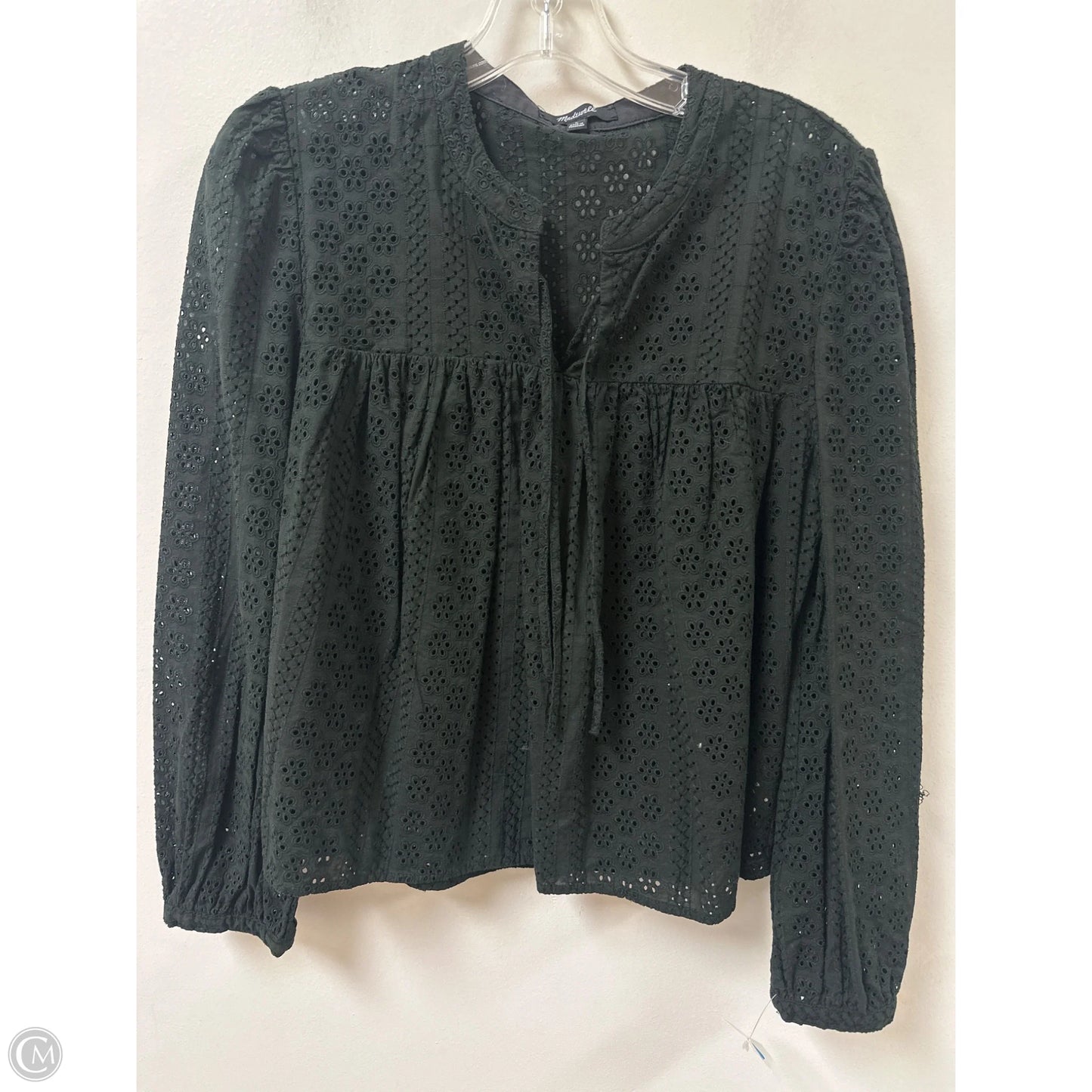 Top Long Sleeve By Madewell In Black, Size: L