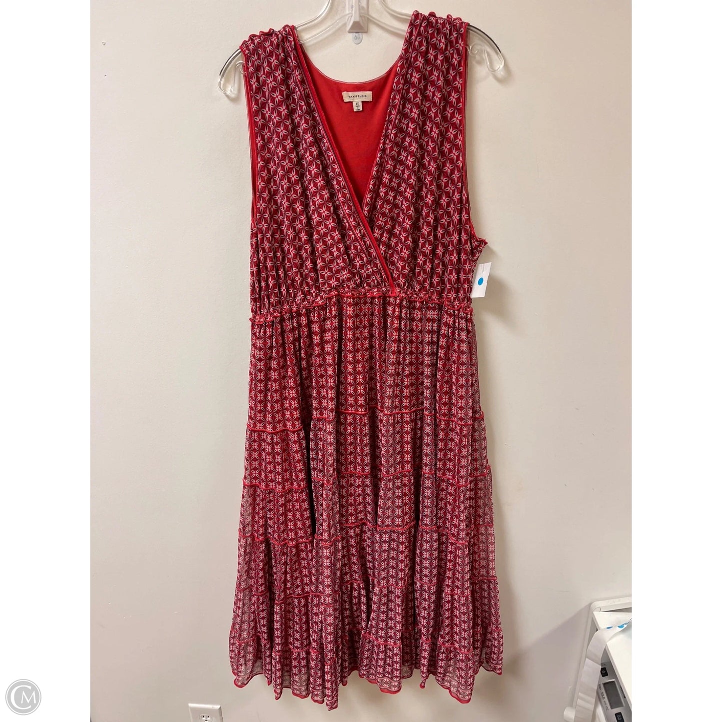 Dress Casual Maxi By Max Studio In Red, Size: 3x