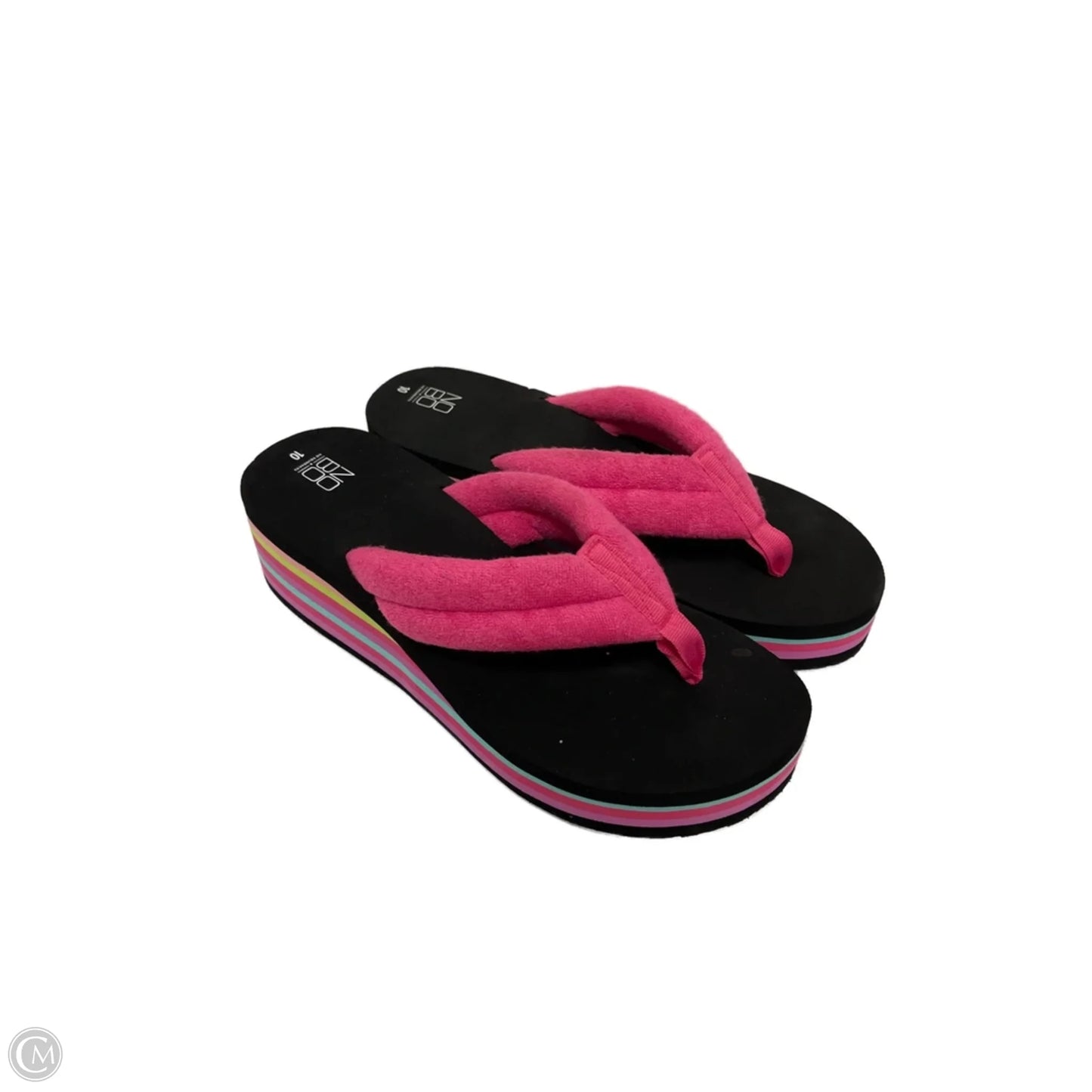 Sandals Flip Flops By No Boundaries In Pink, Size: 10