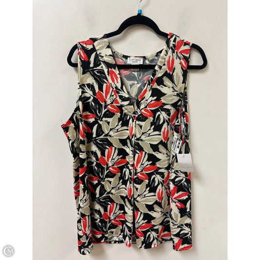 Top Sleeveless By Clothes Mentor In Black & Red, Size: 2x