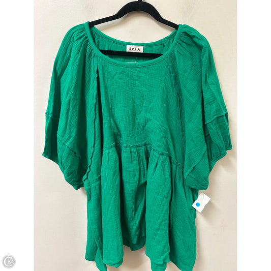 Top Short Sleeve By Clothes Mentor In Green, Size: 3x