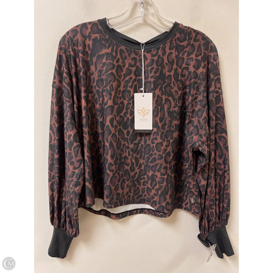 Athletic Top Long Sleeve Crewneck By Johnny Was In Animal Print, Size: Xs