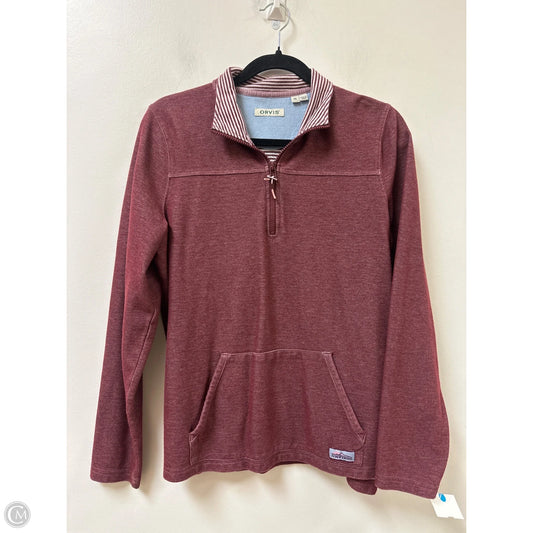 Sweatshirt Collar By Orvis In Red, Size: M