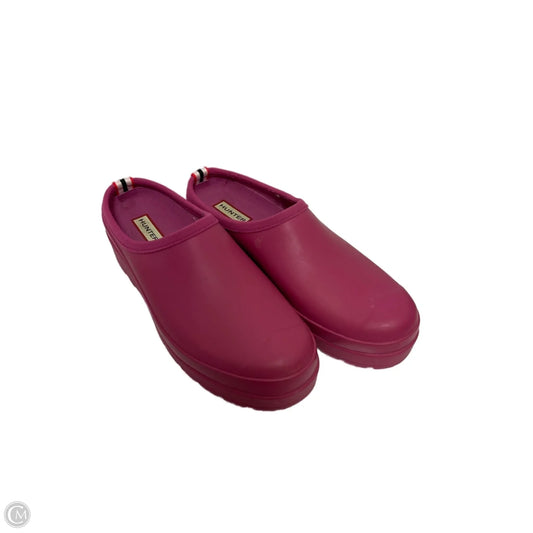 Boots Rain By Hunter In Pink, Size: 9