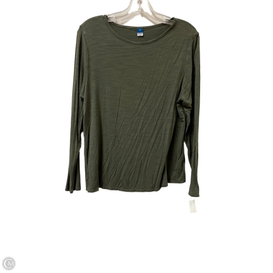 Top Long Sleeve By Old Navy In Green, Size: S