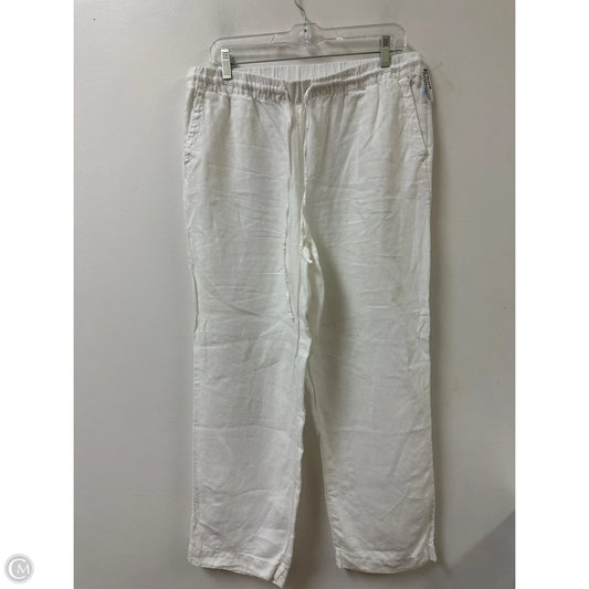 Pants Linen By Charter Club In White, Size: L