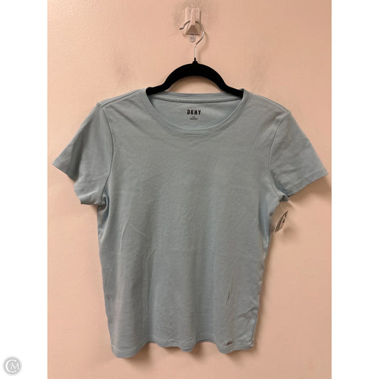 Top Short Sleeve By Dkny In Blue, Size: M