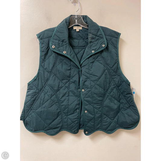 Vest Puffer & Quilted By Entro In Green, Size: M