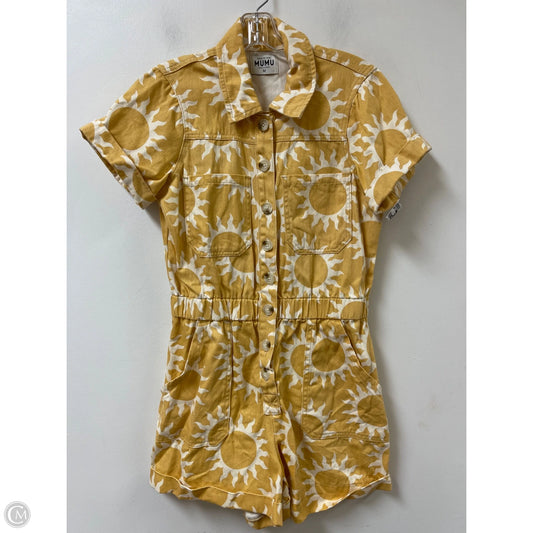 Romper By Show Me Your Mumu In Yellow, Size: M