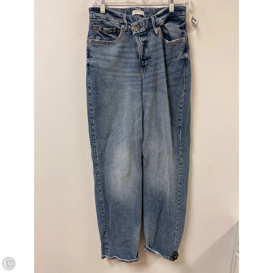 Jeans Straight By Good American In Blue Denim, Size: 4
