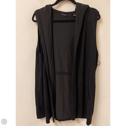 Sweater Cardigan By Cyrus Knits In Black, Size: 1x