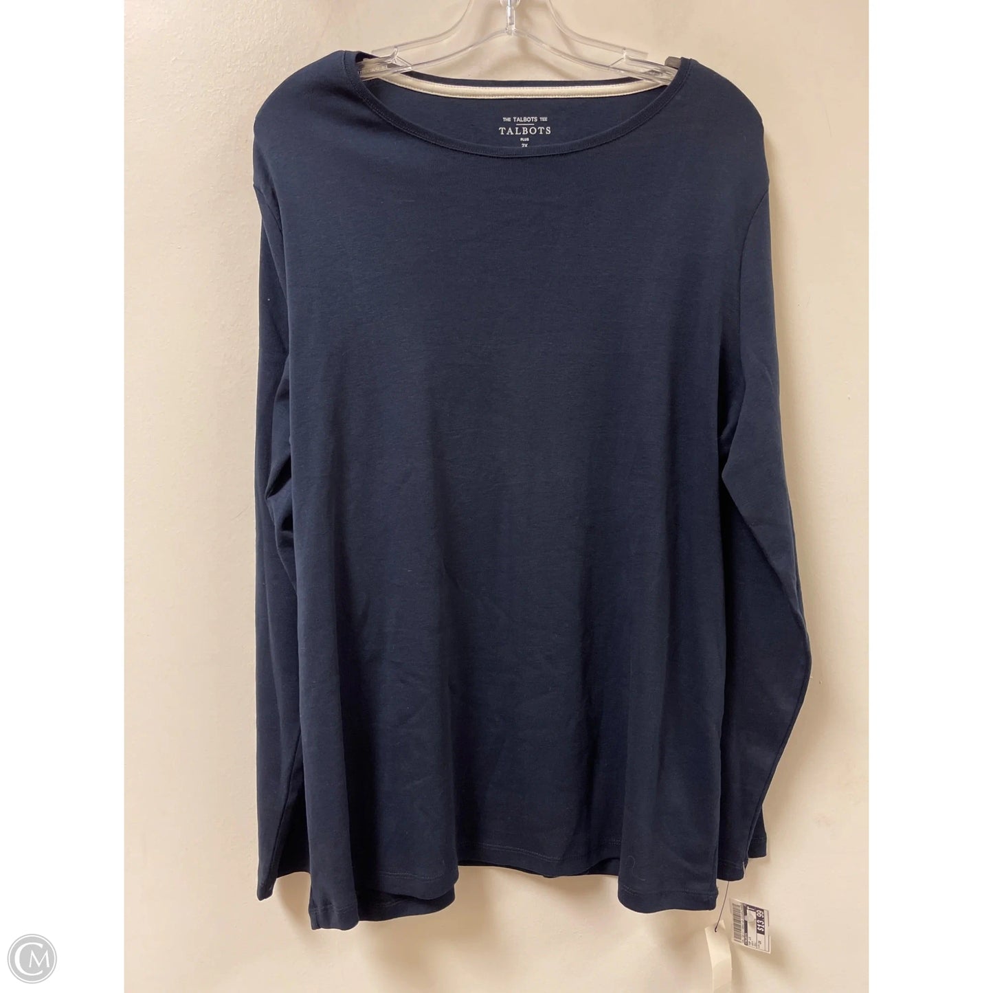 Top Long Sleeve By Talbots In Navy, Size: 2x