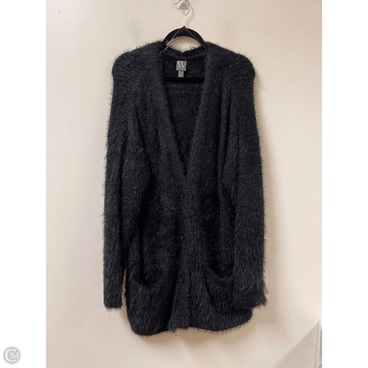 Sweater Cardigan By Worthington In Black, Size: Xl