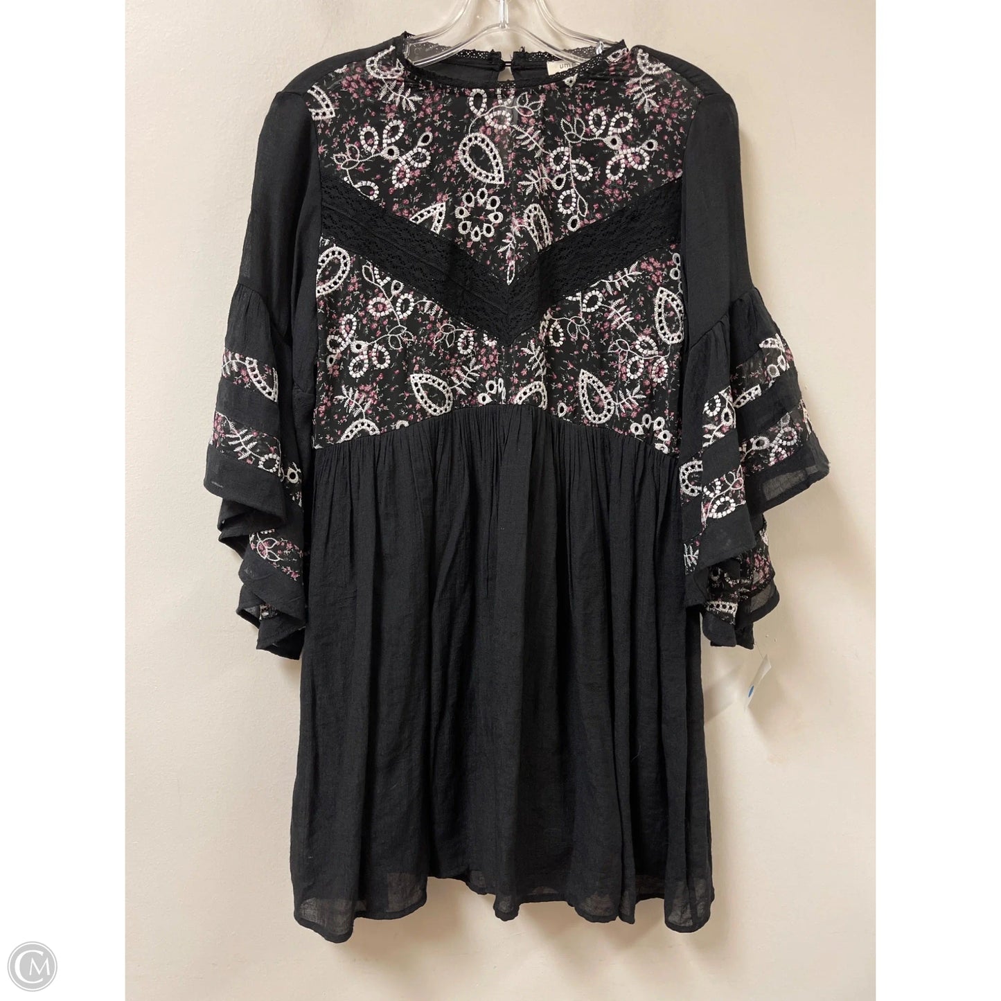 Tunic Long Sleeve By Umgee In Black, Size: S