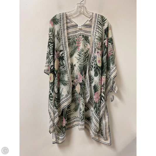 Kimono By Clothes Mentor In Floral Print, Size: Osfm