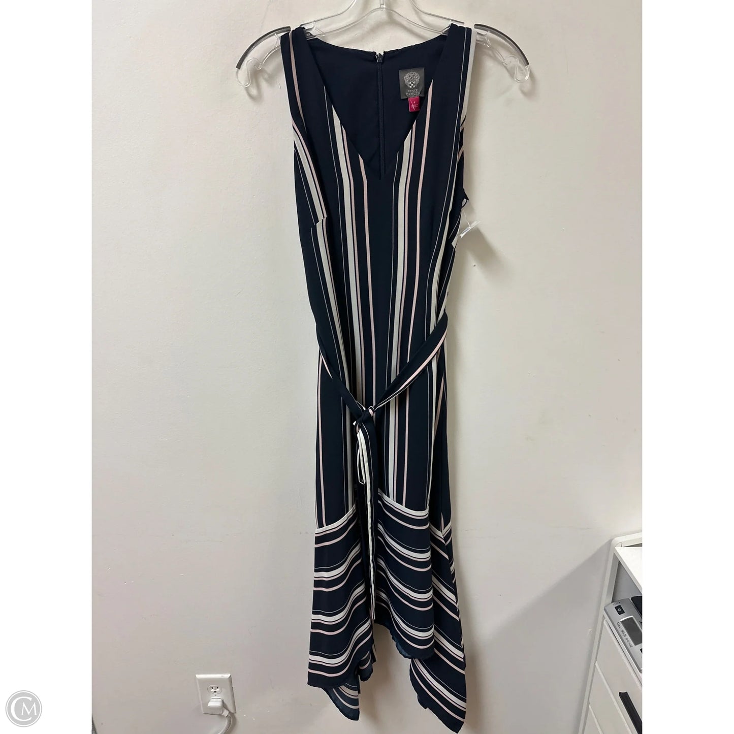 Dress Casual Maxi By Vince Camuto In Navy, Size: S