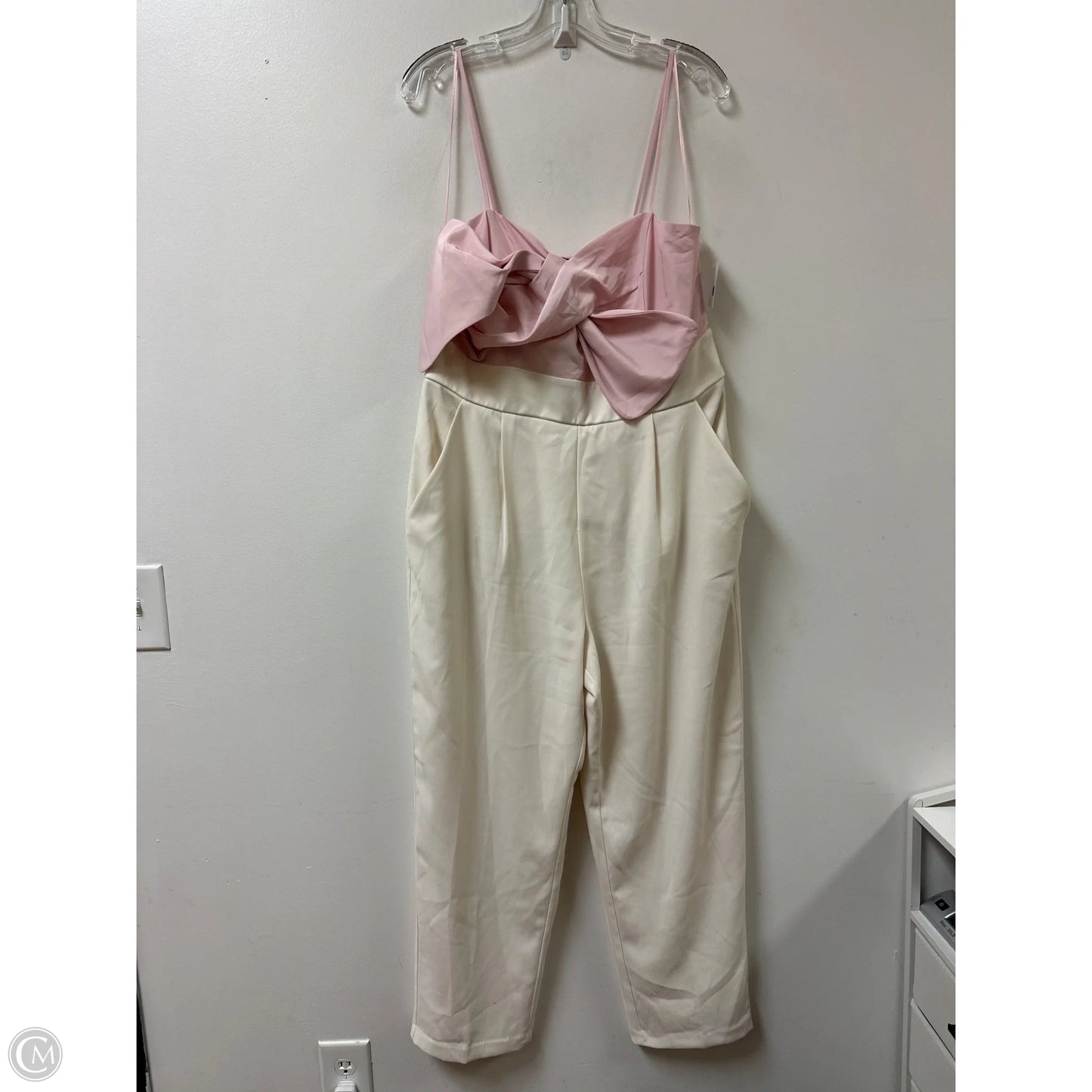 Jumpsuit By Express In Cream, Size: L