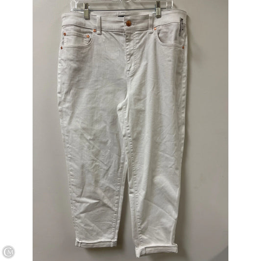 Jeans Skinny By Talbots In White, Size: 12