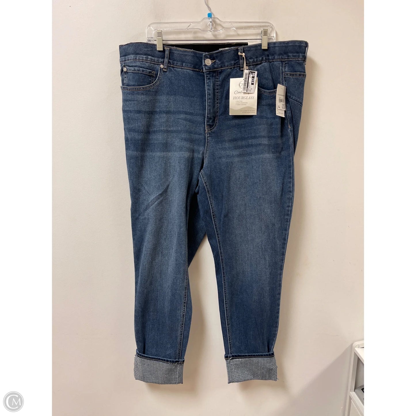 Jeans Straight By Cato In Blue Denim, Size: 22