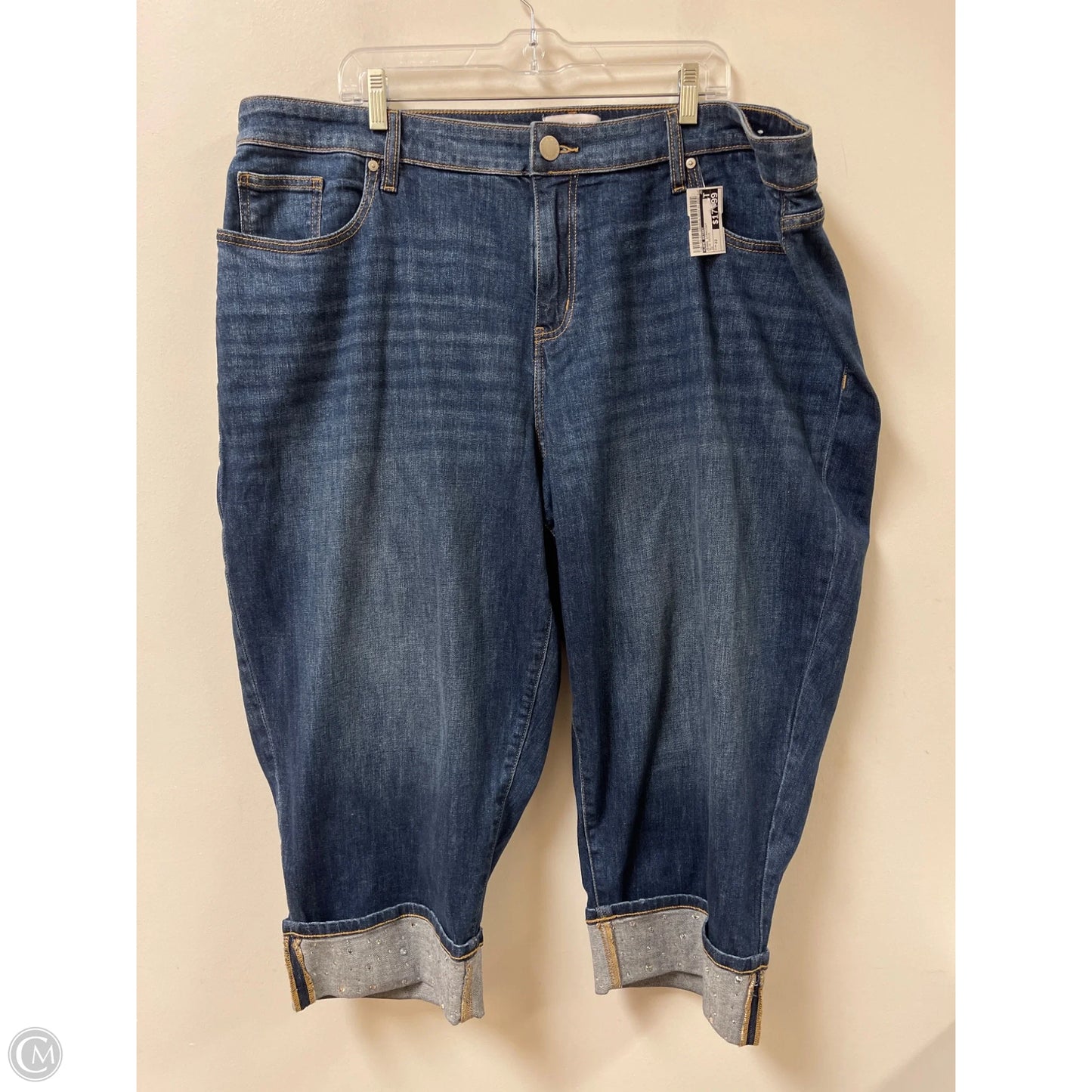 Jeans Straight By Lane Bryant In Blue Denim, Size: 22