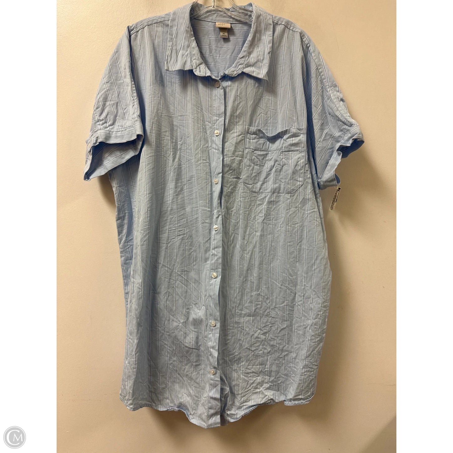 Dress Casual Short By A New Day In Blue & White, Size: Xl