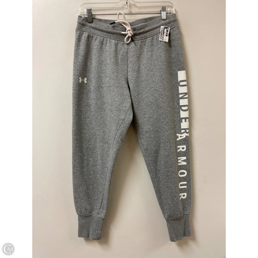 Athletic Pants By Under Armour In Grey, Size: M