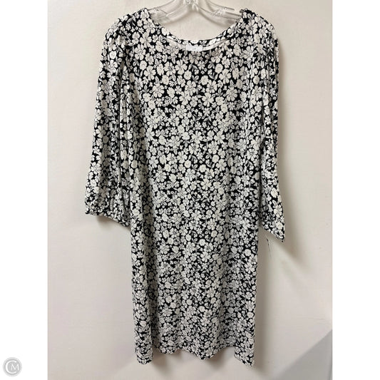 Dress Casual Midi By J. Jill In Black & White, Size: L