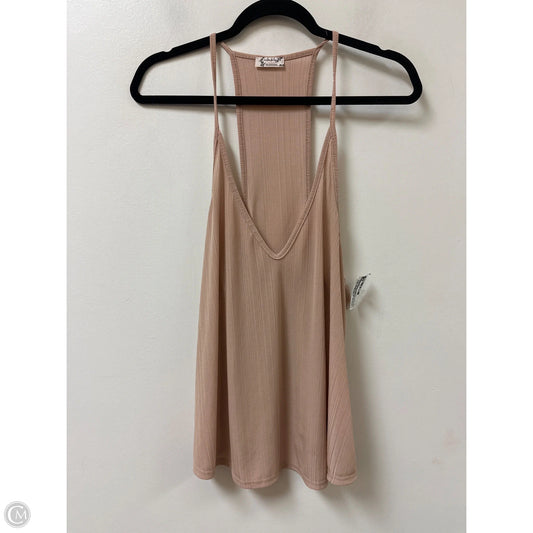Top Sleeveless By Free People In Tan, Size: M