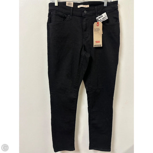 Jeans Skinny By Levis In Black, Size: 12