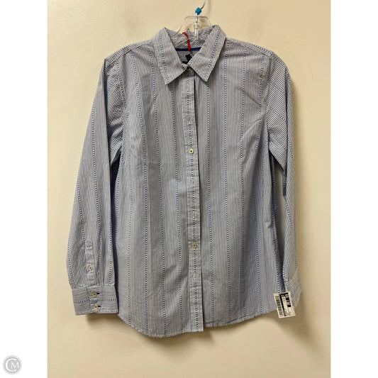 Blouse Long Sleeve By Talbots In Blue, Size: S