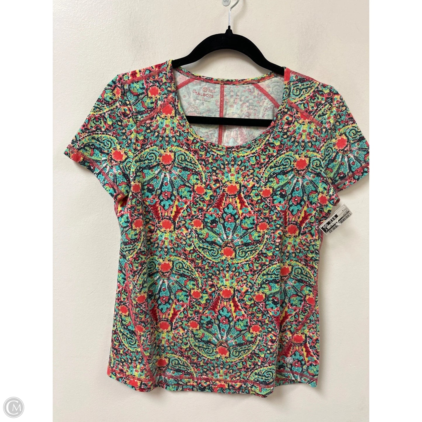 Top Short Sleeve By Talbots In Multi-colored, Size: S