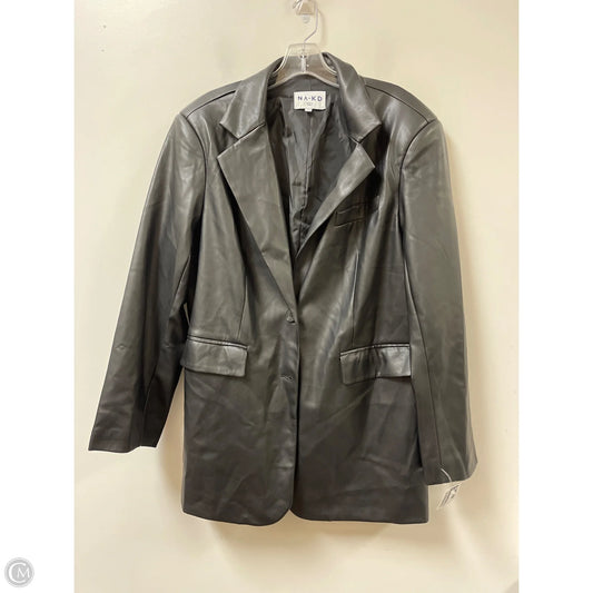 Coat Trench Coat By Cmb In Black, Size: M